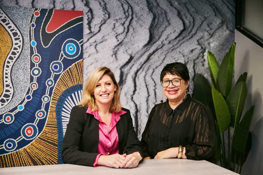 Jess Gesterkamp and Tina Eastman of BESIX Watpac