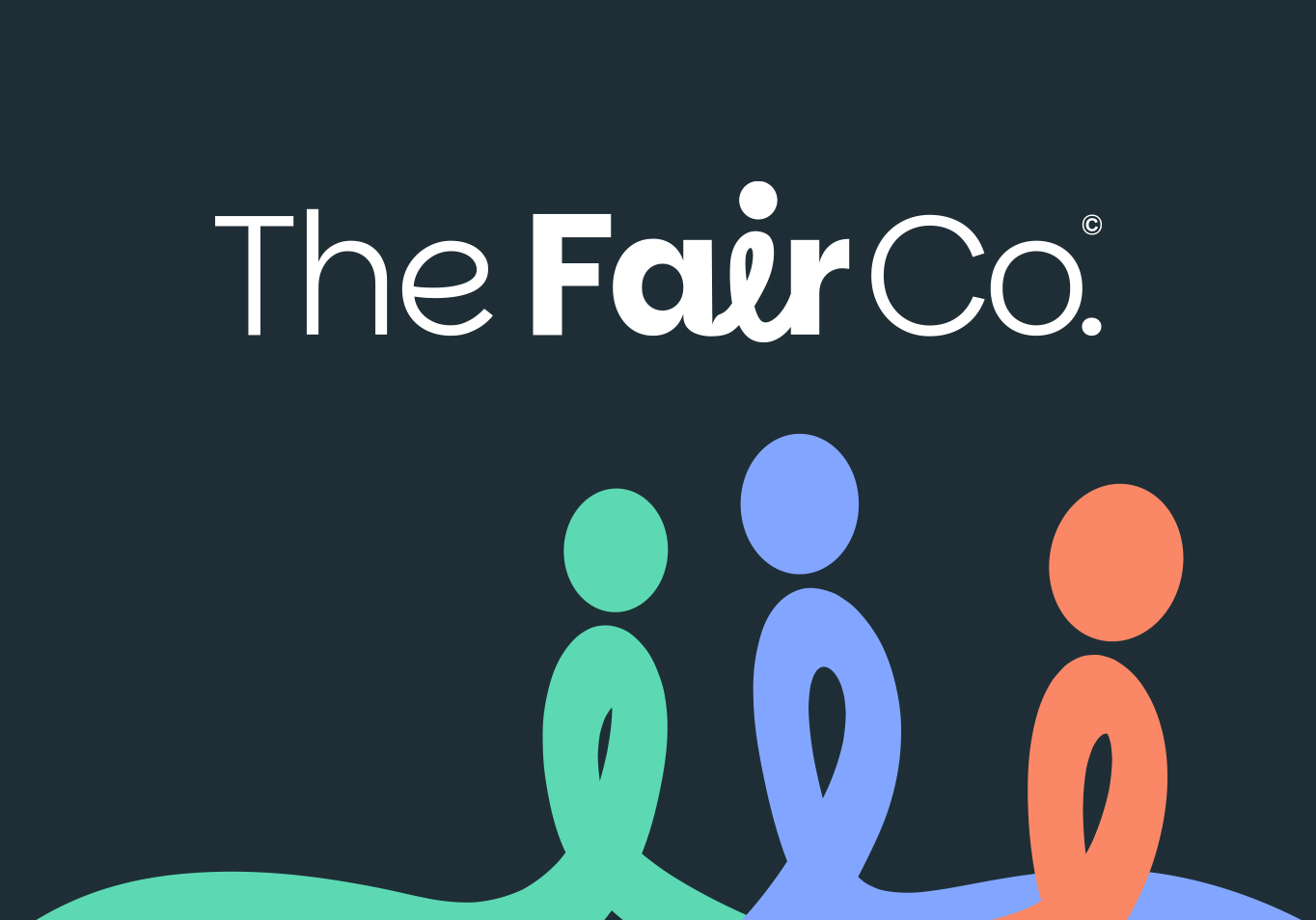 The Fair Co logo on charcoal background