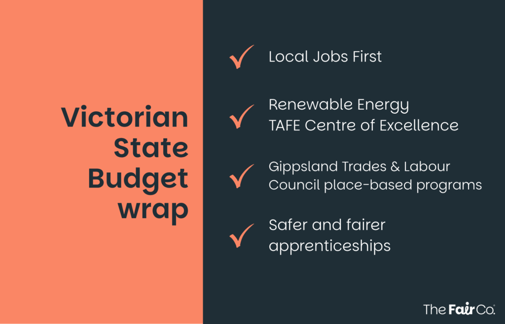 vic state budget wrap