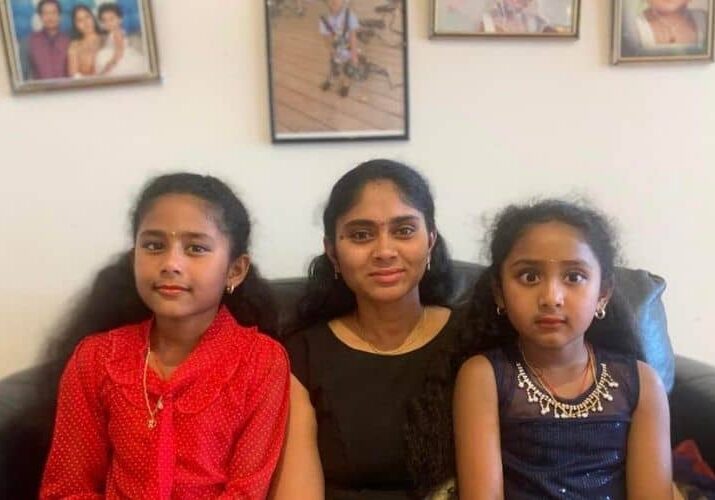 Archana with daughters