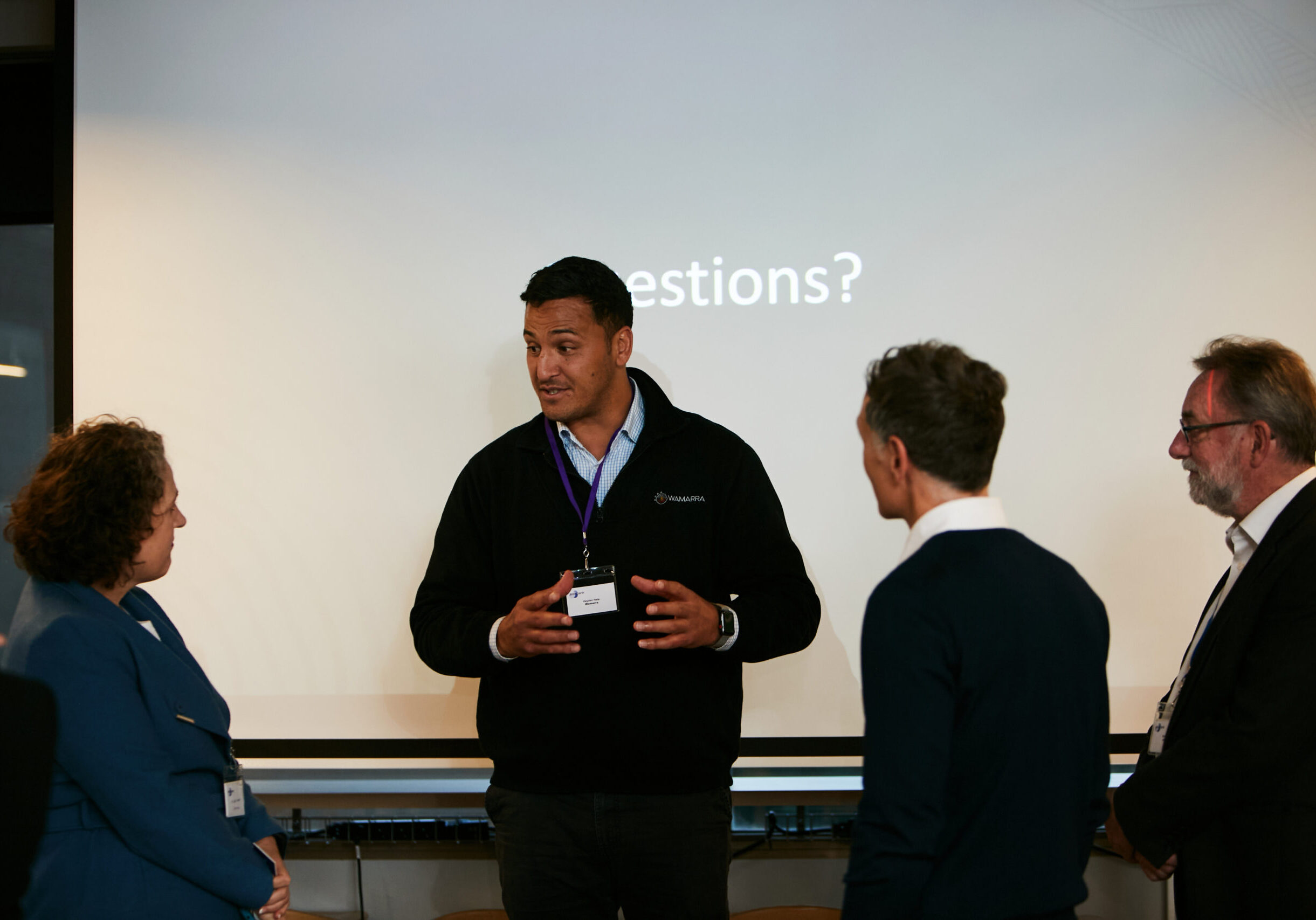 Wamarra Managing Director Hayden Heta at Jobsbank's Meet The Suppliers event