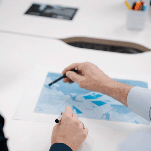 an image of social procurement planning in the office