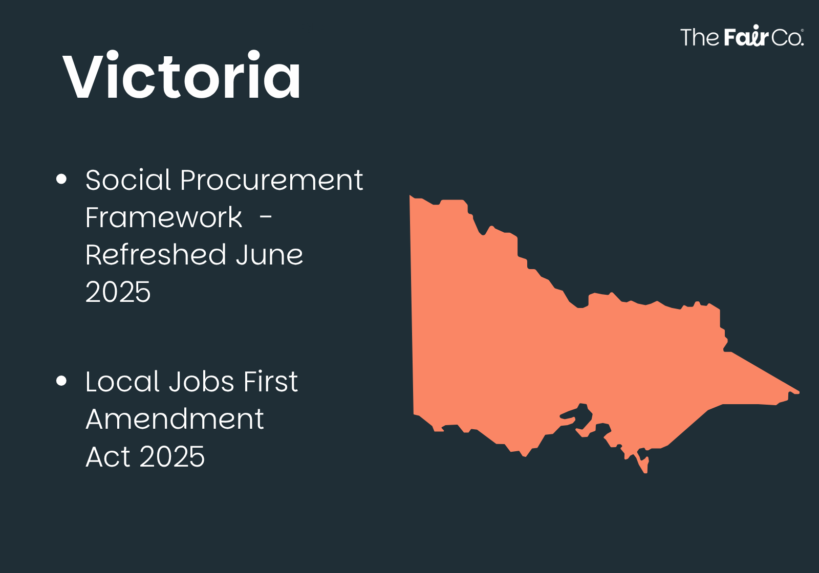 Social Procurement Policy Map Victoria